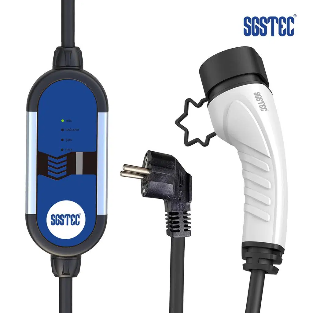 EV Type2 3,5kW 16A Taşınabilir Elektrikli Araç Şarj Cihazı