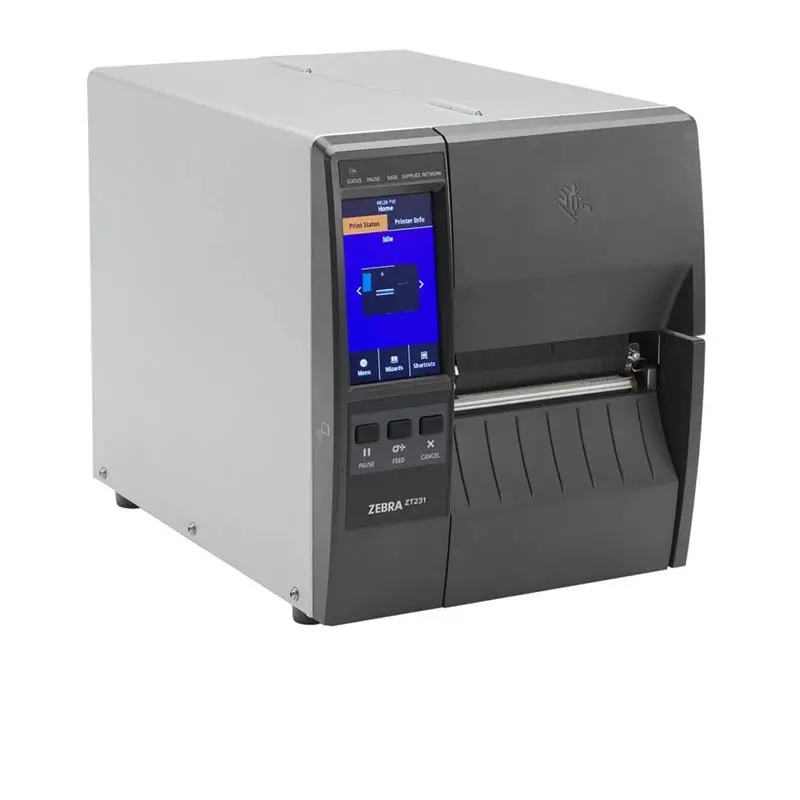 ZEBRA ZT231 203DPI TERMAL TRANSFER USB+SERİ+ETHERNET METAL KASA END. BARKOD YAZICI